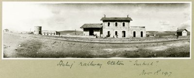 Stazione ferroviaria di Asluj, 1 novembre 1917 da Capt. Arthur Rhodes